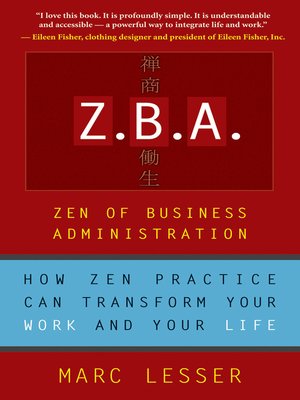 cover image of Z.B.A.: Zen of Business Administration